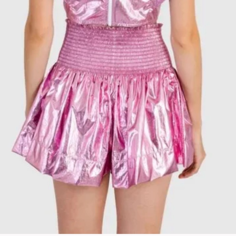 Koch Erica skirt in pink metallic size Medium M nwt - Picture 2 of 5